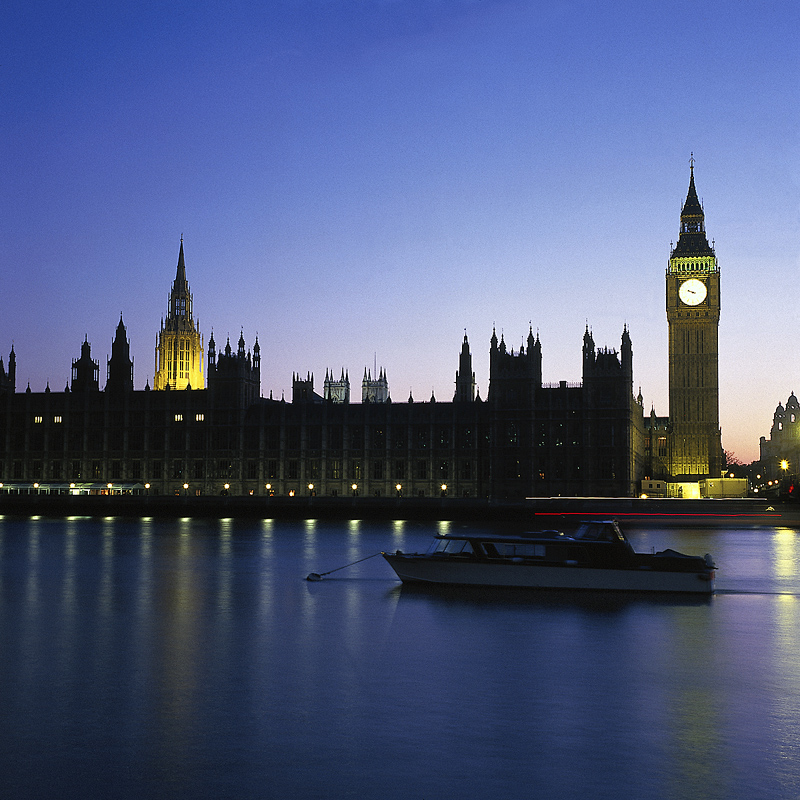 Westminster Abbey, Big Ben and Parliament, London, England